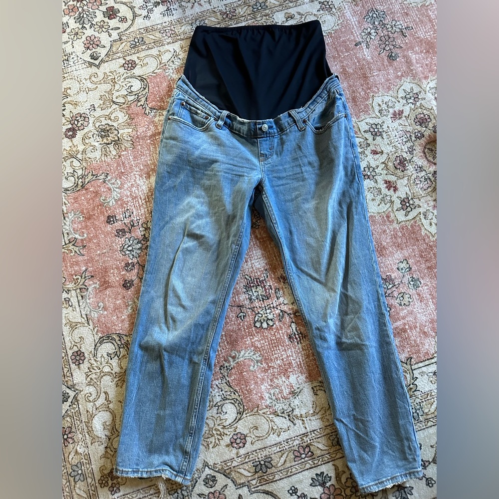 Abercrombie straight leg maternity jeans